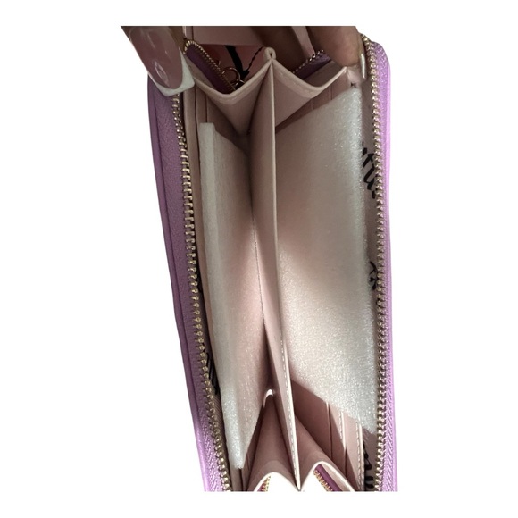 Juicy Couture Purple Quilted Wallet with Bow - Picture 2 of 3